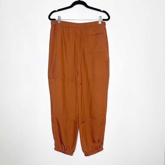 NWT Theory Flat Twill Slim Cargo Pants Women's Clay Size M $295 - Picture 3 of 11